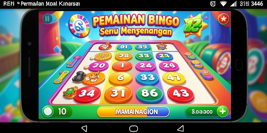 Tampilan gameplay Bingo yang seru di 3446.