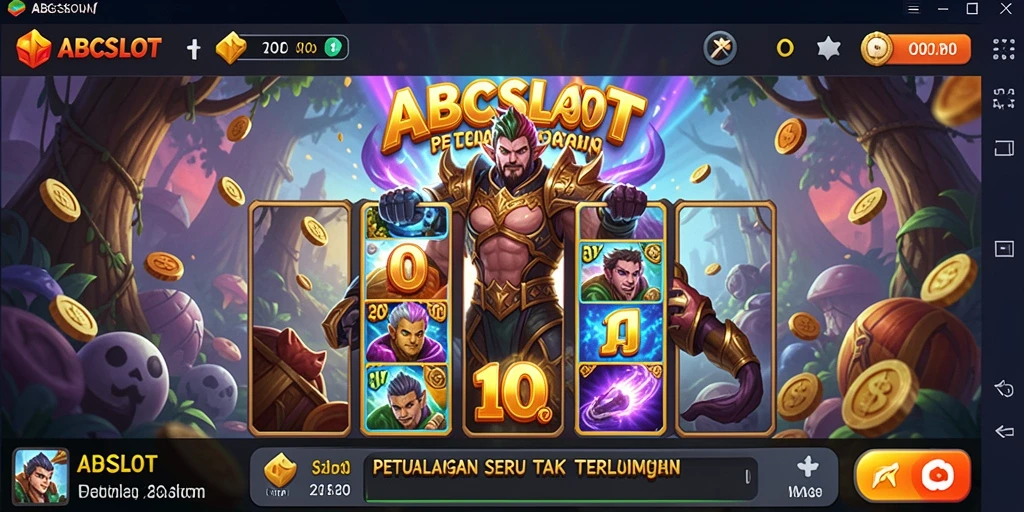 Tampilan gameplay seru di dalam ABCSLOT yang penuh tantangan.