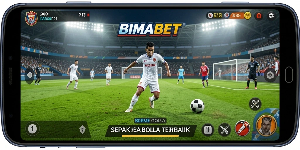 Tampilan gameplay BIMABET yang menegangkan di lapangan sepak bola.