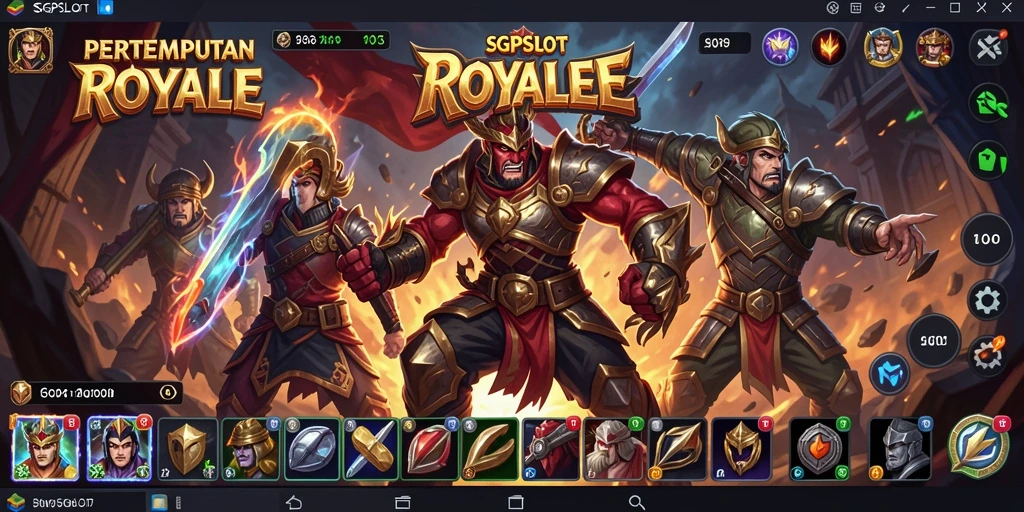 Tampilan gameplay memukau dalam pertempuran royale.