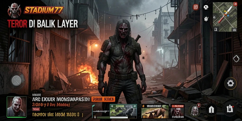 Gameplay mencekam dari STADIUM77 yang penuh ketegangan.