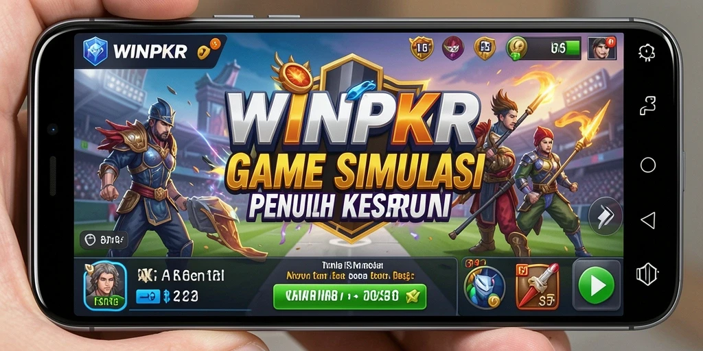 Gameplay seru dari WINPKR yang menantang dan mendidik.