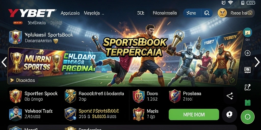 Tampilan antarmuka YYBET dalam gameplay Sportsbook yang menarik.